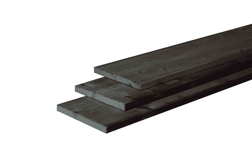 Zwarte tuinplanken