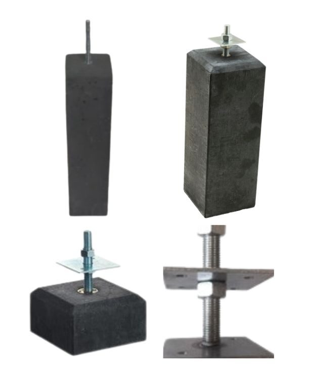Betonpoeren en fundatie