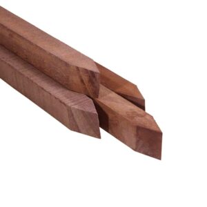 Hardhouten palen fijn bezaagd 40x40mm