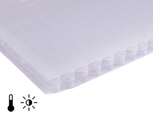Polycarbonaat platen Opaal X-structuur 16mm