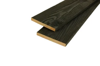 Douglas planken fijn bezaagd 22x200mm Zwart gespoten Lengte 300cm