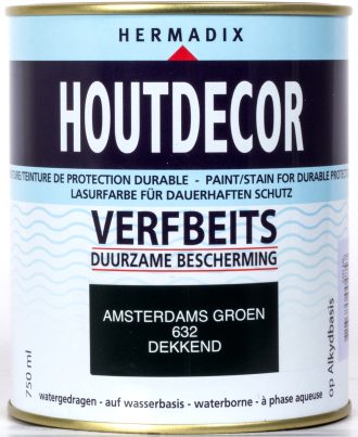 Houtdecor Amsterdams groen 632, 0,75 liter