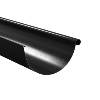 Dakgoot zwart metaal 300cm