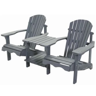 Duo seat grey wash
