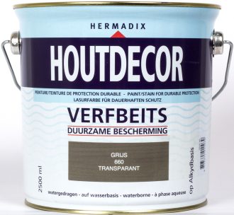 Houtdecor Transparant grijs 660, 2,5 liter