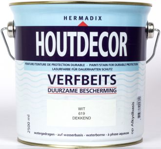 Houtdecor Wit 619, 2,5 liter