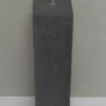 4x Betonpoer antraciet 14x14cm incl. stelplaatje