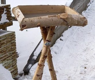 Vogelvoederplank op standaard OP=OP