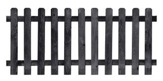 Tuinhek zwart 100x180cm OP=OP